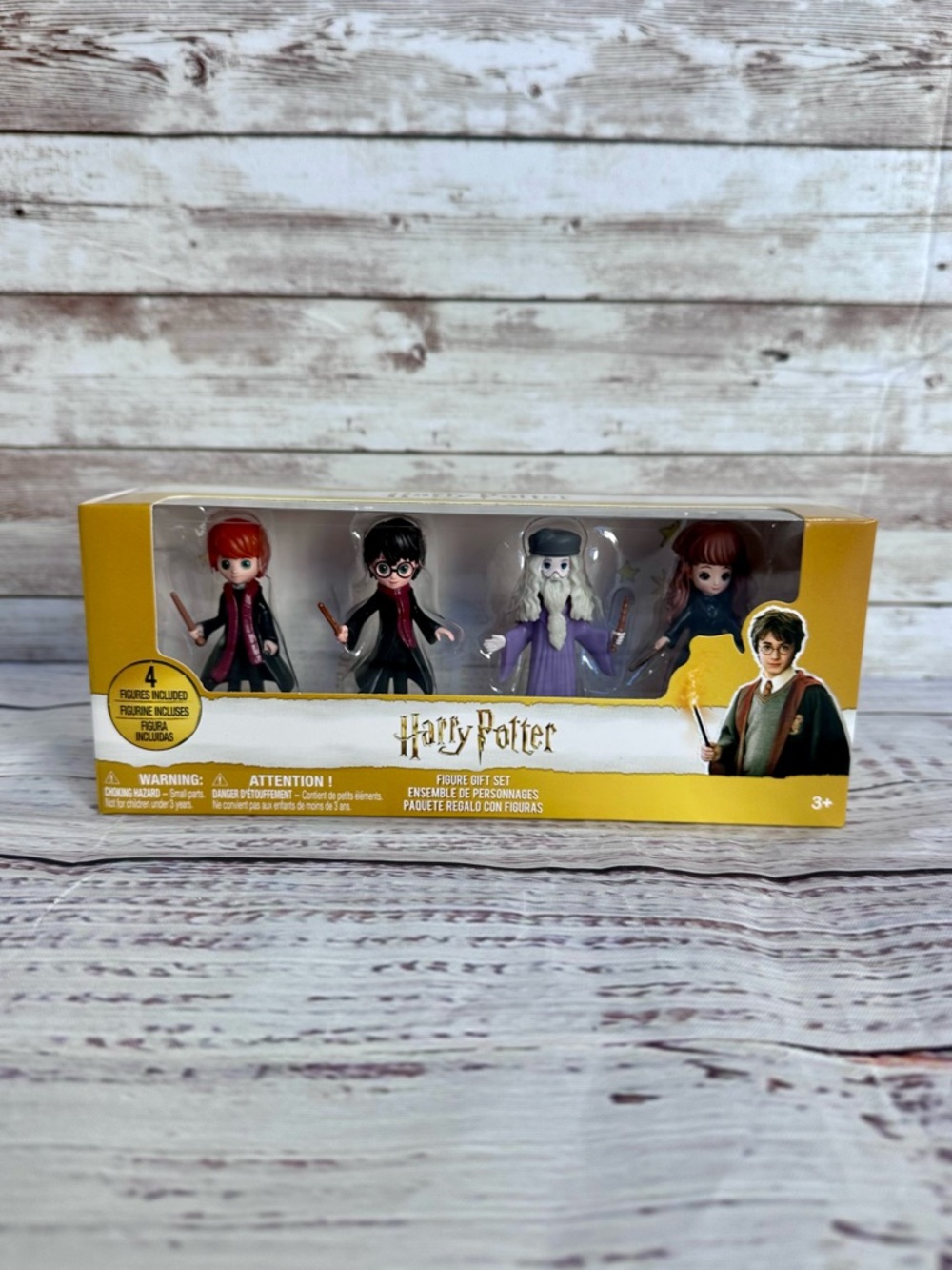 Harry Potter Mini Figure Set- Ron, Harry, Dumbledore, Hermione